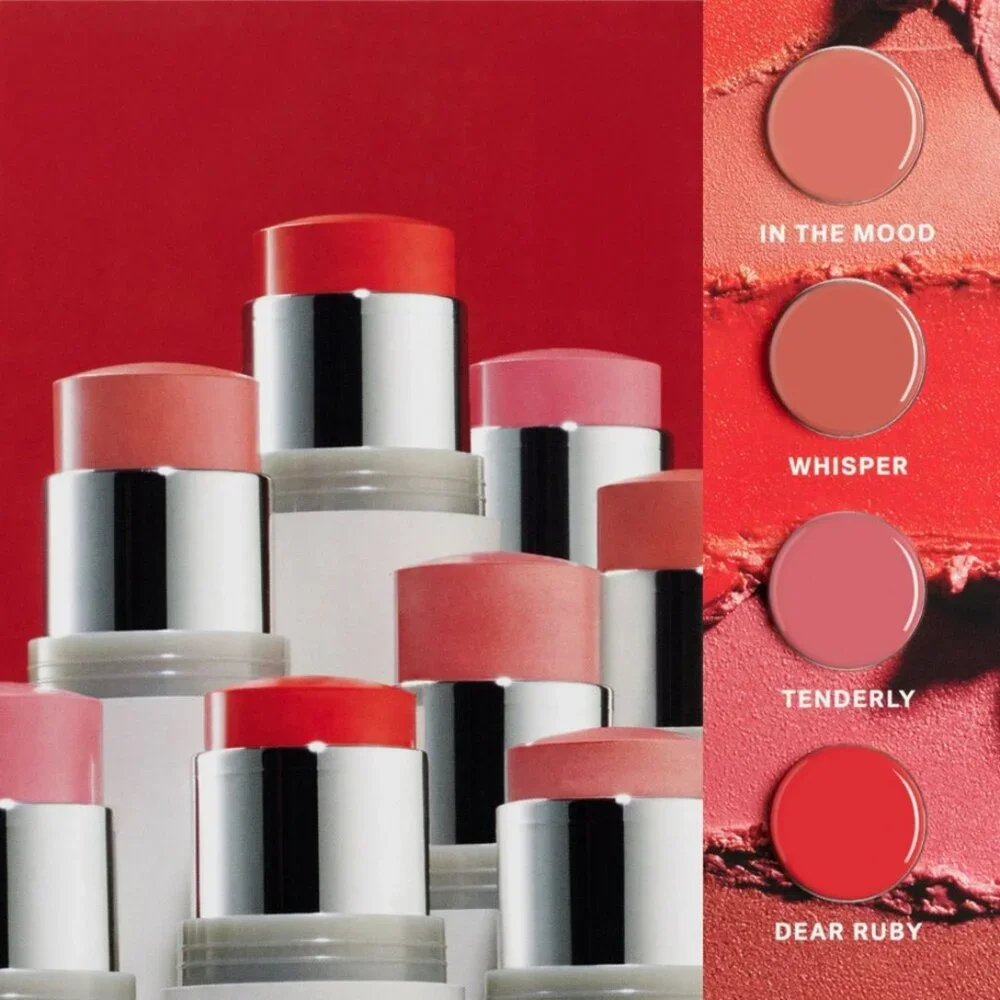 ILIA Multi-Stick Cheeks And Lips 4 Shade Card Whisper/Tenderly/In The Mood/Ruby